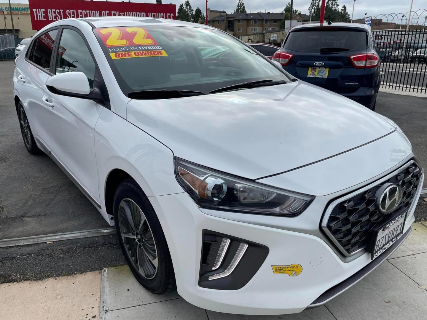 2022 WHITE /GRAY Hyundai Ioniq Plug-In Hybrid (KMHC65LD1NU) , located at 744 E Miner Ave, Stockton, CA, 95202, (209) 944-5770, 37.956863, -121.282082 - Photo#0